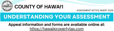 Understanding Hawaii County Property Tax Assessment Notice (2026)