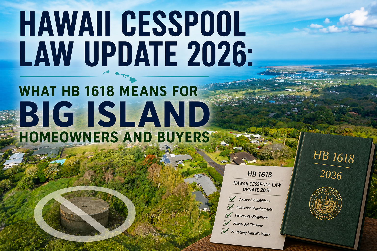 Hawaii Cesspool Law Update 2026: What HB 1618 Means for Big Island Homeowners and Buyers